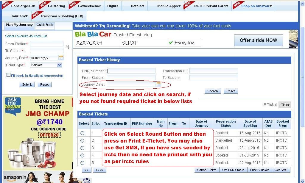 After Click on Print page